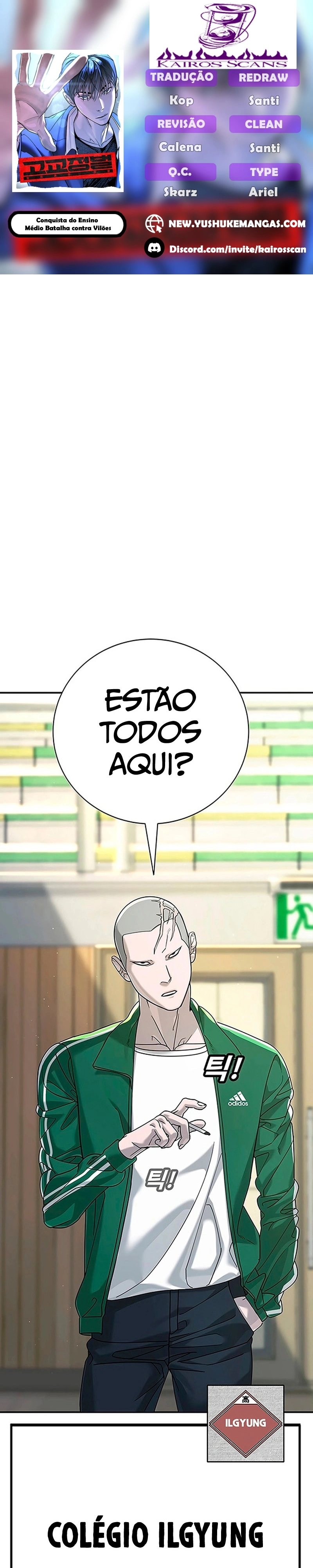 Página 1 - Conquista do Ensino Médio: A Batalha Contra os Valentões Cap. 3
